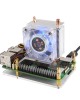 Raspberry Pi 5 RGB Low  Profile ICE Tower CPU Cooling Fan Horizontal Vertical U  shaped Copper Tube Fin Tower