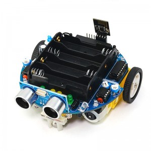 HU  063 Graphical Programming 51 Intelligent Car Kit Infrared Tracking Ultrasonic Obstacle Avoidance APP bluetooth Control