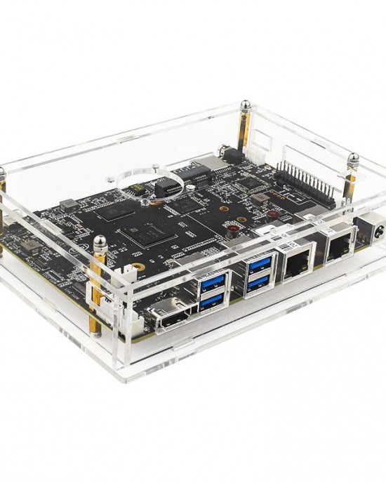 Banana Pi BPI  F3 Acrylic Case Transparent Shell Copper Heatsinks for BPI F3