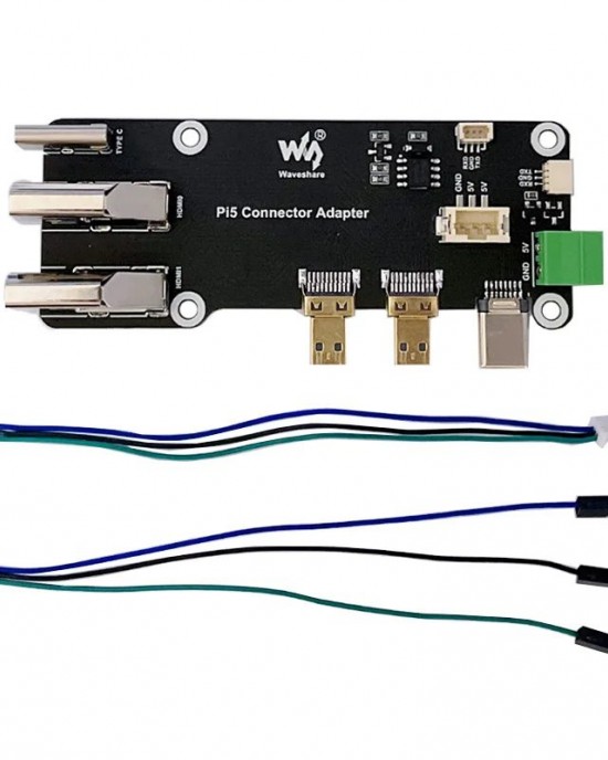 Raspberry Pi 5 4B Micro HD to HD Multifunctional Adapter Board All Ports To Pi’s USB SideEasy Adapter Micro HD to HD 4K Board