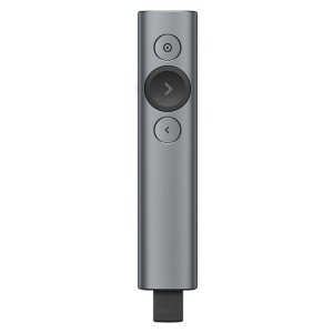 Logitech Spotlight 2 4Ghz USB Wireless Presenter PPT Remote Control Flip Pen  Grey