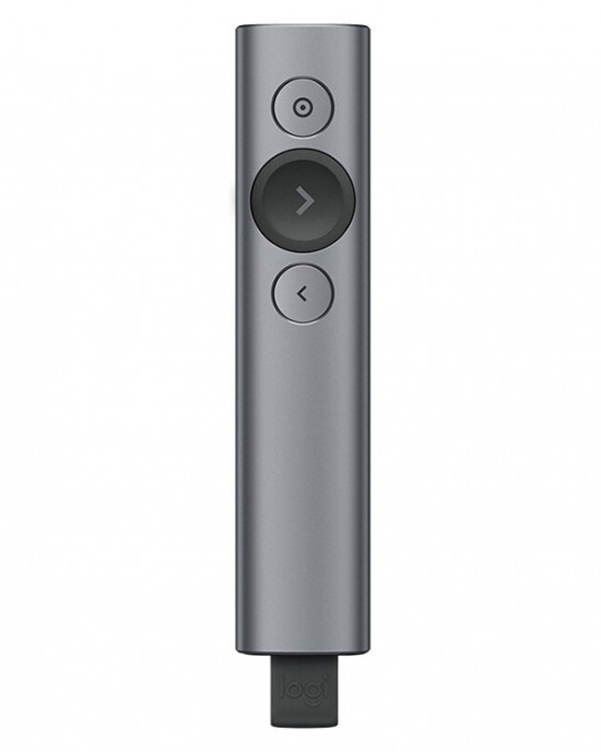 Logitech Spotlight 2 4Ghz USB Wireless Presenter PPT Remote Control Flip Pen  Grey