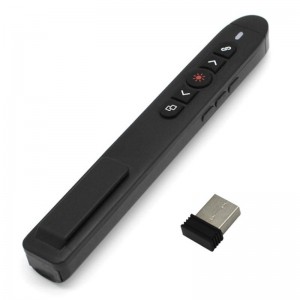 T5  H  L Red Laser Pointer Presentation Clicker 2 4GHz PPT Remote Control Presenter Flip Pen