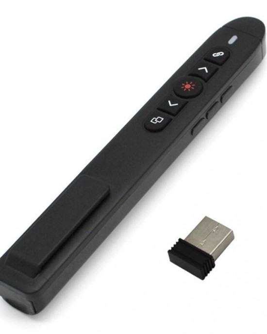 T5  H  A With Volume Control Laser Pointer 2 4G Wireless Presenter Remote Office Presentation