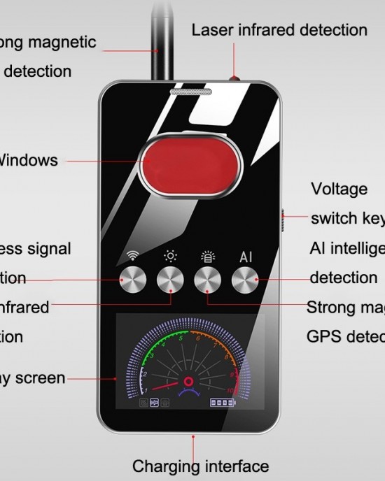 S698 Smart GPS Detector Anti  Sneak Shooting Anti  Monitoring Camera Detector