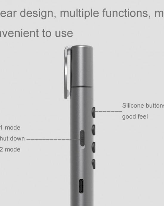 Multifunctional Conference Teaching Page Turning Pen Electronic Telescopic Pointer Laser Pointer PPT Wireless Presenter