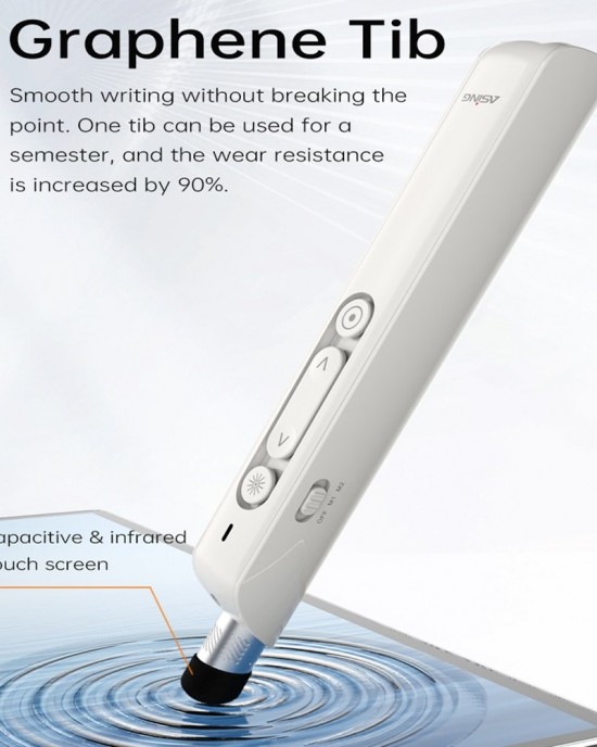 ASING A31 Multi  Functional Presentation Remote With Telescopic Teaching Rod Designed For Touch Screen