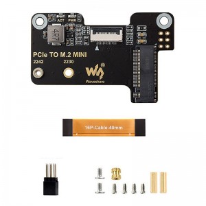 Raspberry Pi 5 PCIe to M 2 Mini Adapter Board Supports NVMe Protocol M 2 Solid State Drive High  speed Reading Writing