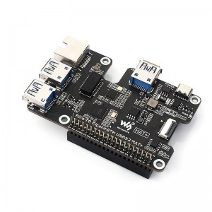 Raspberry Pi 5 PCIe to Gigabit Ethernet and USB 3 2 Gen1 HAT 3xUSB 3 2 Gen1 Gigabit Ethernet Pi5 PCIe HAT Expansion Board Plug and Play