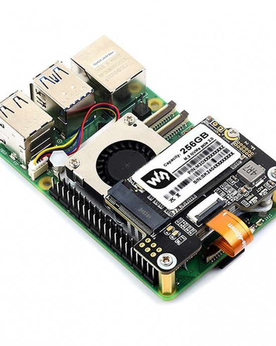 Raspberry Pi 5 PCIe to M 2 Mini Adapter Board Supports NVMe Protocol M 2 Solid State Drive High  speed Reading Writing