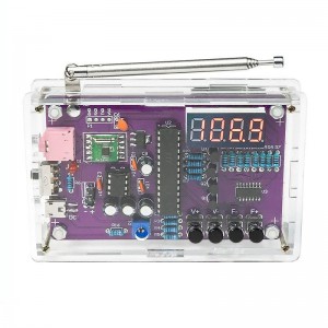 FM Radio DIY Electronic Kit Adjustable Frequency 87  108MHz Digital Display DIY Soldering Project Practice Solder RDA5807S