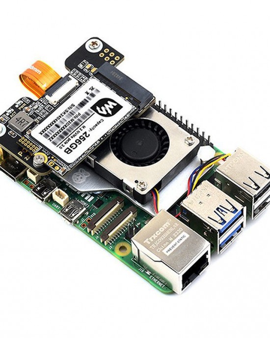 Raspberry Pi 5 PCIe to M 2 Mini Adapter Board Supports NVMe Protocol M 2 Solid State Drive High  speed Reading Writing