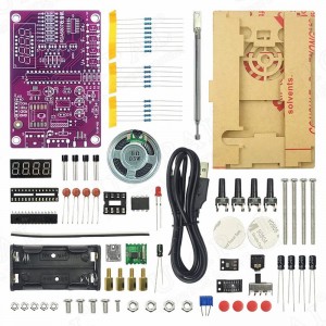 FM Radio DIY Electronic Kit Adjustable Frequency 87  108MHz Digital Display DIY Soldering Project Practice Solder RDA5807S